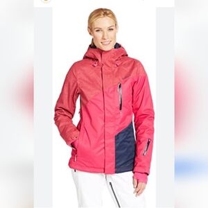 O'Neill Pink & Navy Explore series ski Jacket Women's Size Small